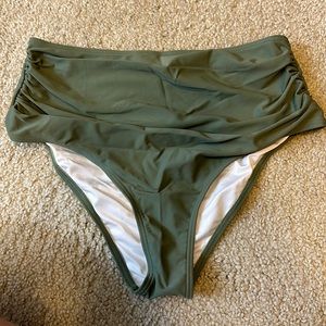 High waisted swim suit bottoms
